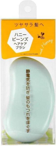 池本刷子 ハニー成分配合 静電気除去 ハニービーンズ ヘアケアブラシ HO-100 G