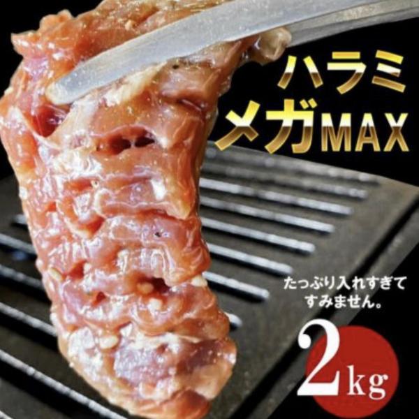 【テレビで紹介されました！！】メガ盛り 味付き牛ハラミ2kg お肉 焼肉 バーベキュー 牛肉 冷凍 グルメ 食品 【オイシアショップス】 7,094円