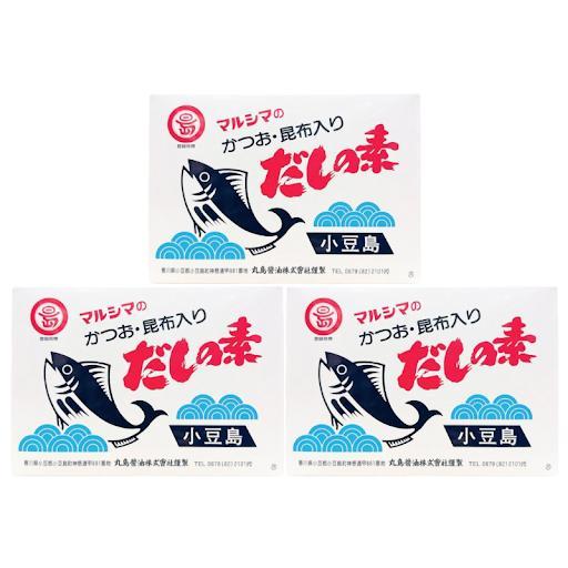 マルシマのかつお 昆布入り だしの素 50袋 500g 3個セット