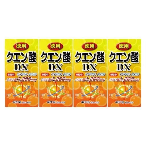 ユウキ製薬 徳用クエン酸DX 420粒 4個セット