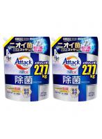 アタック抗菌EX除菌アドバンス 洗濯洗剤 詰め替え 2.77kg つめかえ用 大容量 2個セット 除菌アドバンス