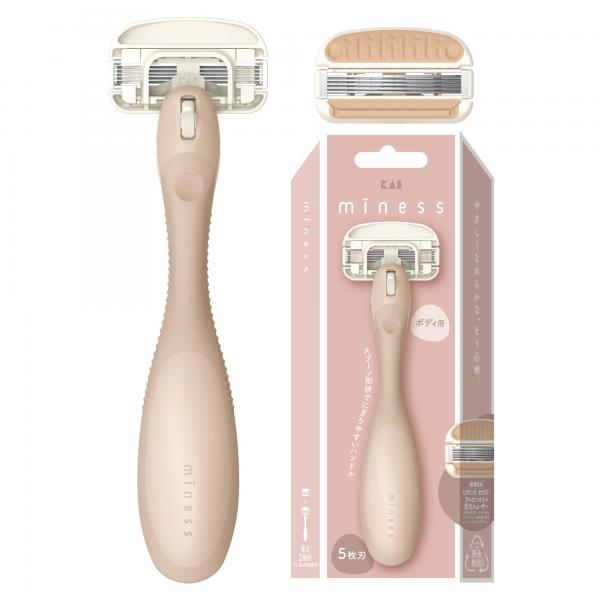 GA0130 miness ボディ用カミソリ 替刃2個付 容量2コ 貝印   女性用カミソリ