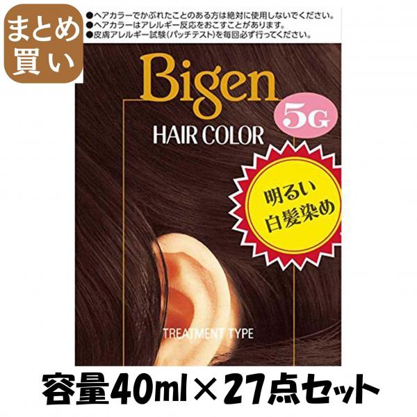 【まとめ買い】ビゲン ヘアカラー 5G 深い栗色 容量40ML×27点セット ホーユー   ヘアカラー・白髪用 16,127円