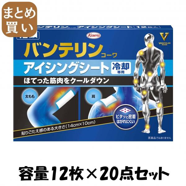 【まとめ買い】バンテリンコーワアイシングシート12枚 容量12マイ×20点セット興和 衛生用品 11,932円