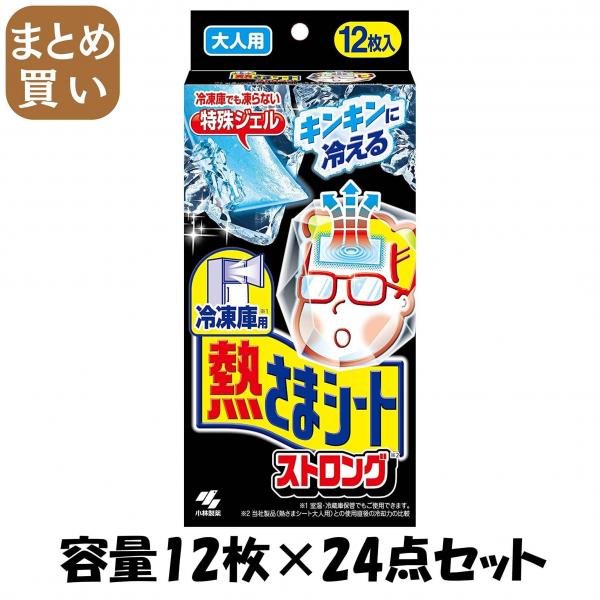 【まとめ買い】冷凍庫用 熱さまシートストロング 大人用 12枚 容量12枚×24点セット 小林製薬   衛生用品 9,708円