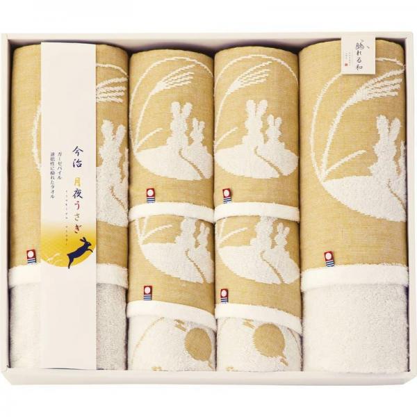 今治タオル 月夜うさぎ タオルセット IF-57100