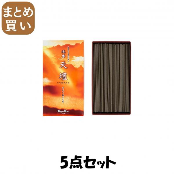 【まとめ買い】沈香天壇バラ詰め 5点セット 日本香堂   お線香 7,567円