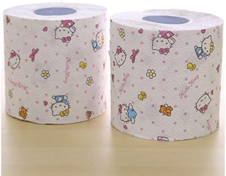 【まとめ買い】ハローキティ トイレットペーパー 12ロール ダブル 容量12ロール×8点セット 丸富製紙   トイレットペーパー