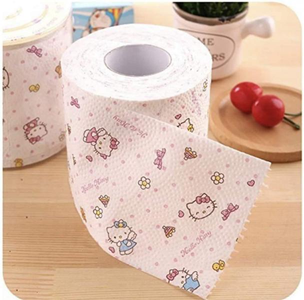 【まとめ買い】ハローキティ トイレットペーパー 12ロール ダブル 容量12ロール×8点セット 丸富製紙   トイレットペーパー
