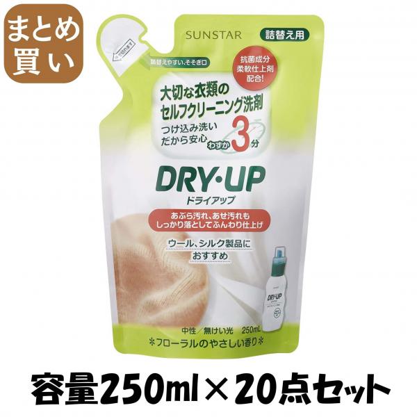 【まとめ買い】ドライアップ詰め替え250ML 容量250ML×20点セット サンスター   衣料用洗剤