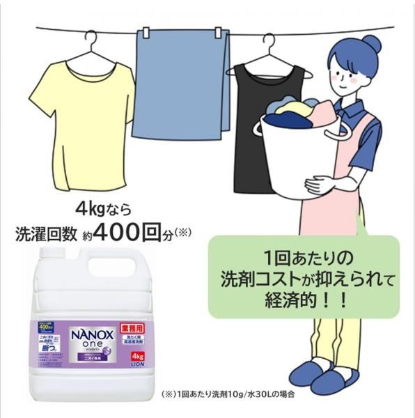 業務用NANOX One ニオイ専用 10kg 容量10KG ライオンハイジーン   衣料用洗剤