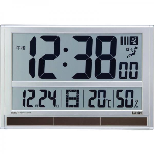 ランデックス デジタル電波掛時計 タイムジェネラル YW9179MSV 14,038円