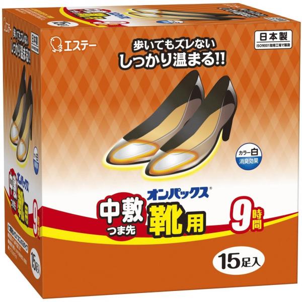 【まとめ買い】オンパックス中敷つま先靴用15P 容量15コ×16点セット エステー   カイロ