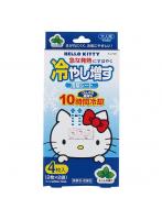 【10点セット】 冷却シート ハローキティ(HELLO KITTY) ミントの香り (4枚入) 日本製 sangost