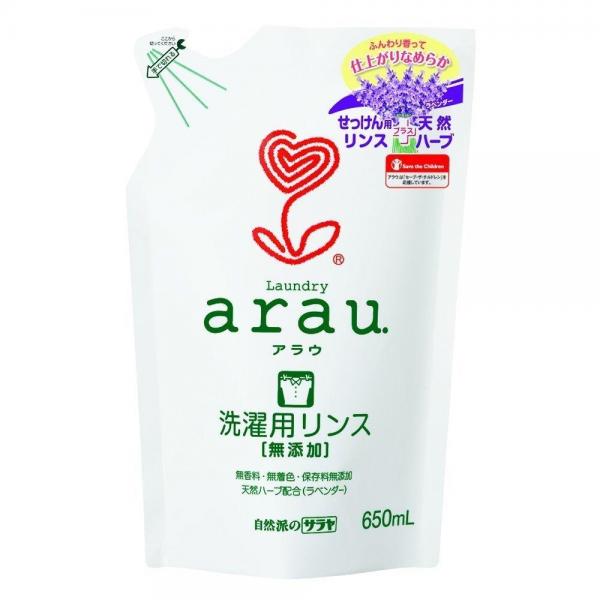 【まとめ買い】アラウ.洗濯用リンス仕上げ 詰替用 容量650ML×12点セット サラヤ   柔軟剤