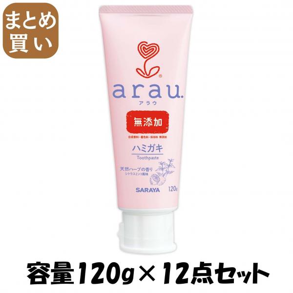 【まとめ買い】アラウ.せっけんハミガキ 120g 容量120G×12点セット サラヤ   歯磨き