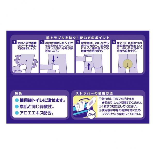 【まとめ買い】アクティトイレに流せるおしりふき100枚 容量100枚×24点セット 日本製紙クレシア   おしりふき