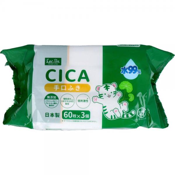 CICA 水99％ 赤ちゃんの手口ふき 60枚×3個入