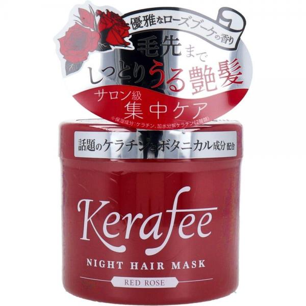 Kerafee（ケラフィー） ナイトヘアマスク ヘアトリートメント レッドローズ 270g