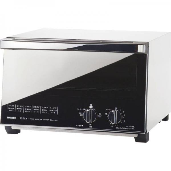 ツインバード ミラーガラスオーブントースター TS-4047W