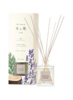 【6点セット】 消臭・芳香剤(ディフューザー)木と果(天然精油100%使用)190ml ヒノキ&ラベンダー