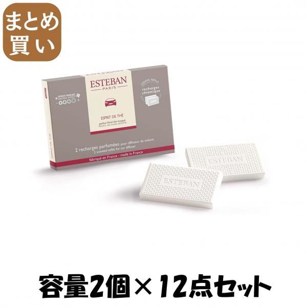 【まとめ買い】エスプリドテ カーフレグランスリフィル2個入 容量2コ×12点セット 日本香堂   芳香剤・車用 24,565円