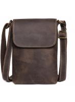 【ショルダーバッグ】 本革  茶色 BROWN