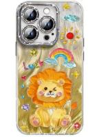 【スマホケース iPhone17】らいおん クリア