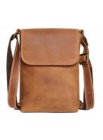 【ショルダーバッグ】 本革  キャメル CAMEL