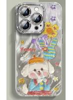 【スマホケース iPhone17pro】いぬ クリア