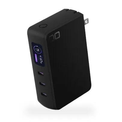 CIO SMARTCOBY Pro PLUG2 67W3C モバイルバッテリー コンセント一体型 急速充電器 10000mAh USB-C×3 急速 充電器 CIO-MB67W3C-10K-P2 （ブラック）