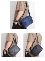 メンズ ショルダーバッグ 斜めがけ 2ルーム 撥水 軽量 通勤 通学 工装風 メッセンジャーバッグ