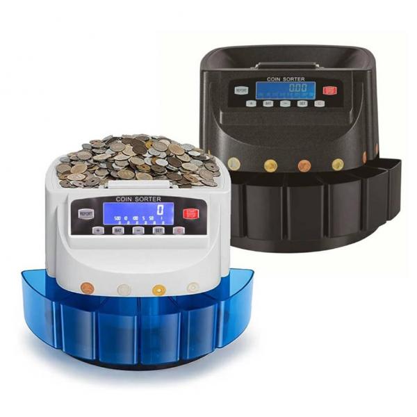 高速コインカウンター 硬貨計数機 コインソーター 日本硬貨対応 自動計算 日本語説明書付き 硬貨選別 分別 仕分け マネーカウンター