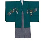 【キッズ】七五三/節句 5才 男児 袴セット 雷 龍 グリーン
