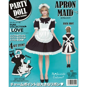 PARTY DOLL エプロンメイド ブラック