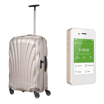 ［4-7泊］スーツケース パール＋海外Wi-Fi 世界周遊500MBプラン セット